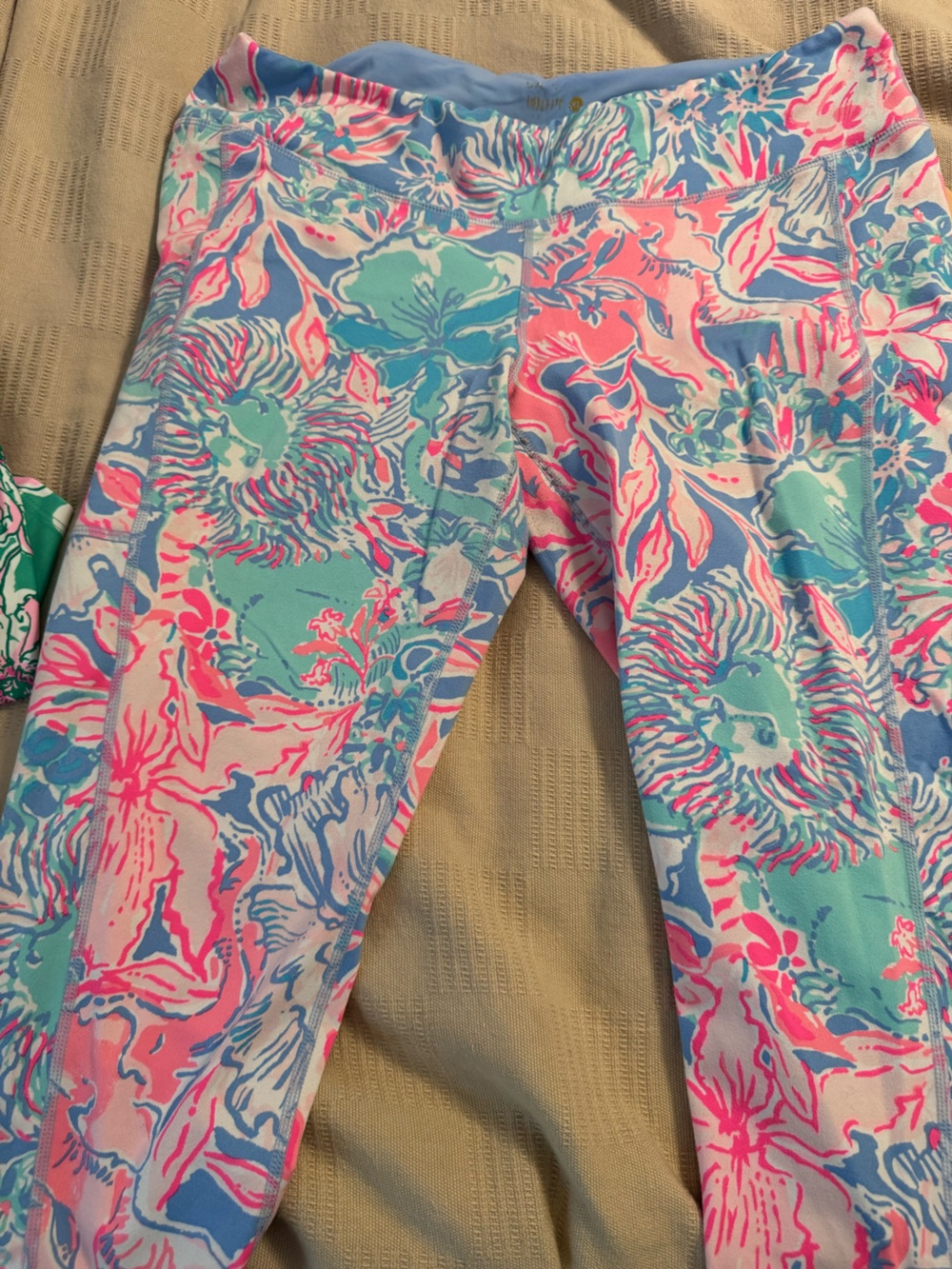 Lilly Pulitzer Multicolor Pink Blue Floral Leggings